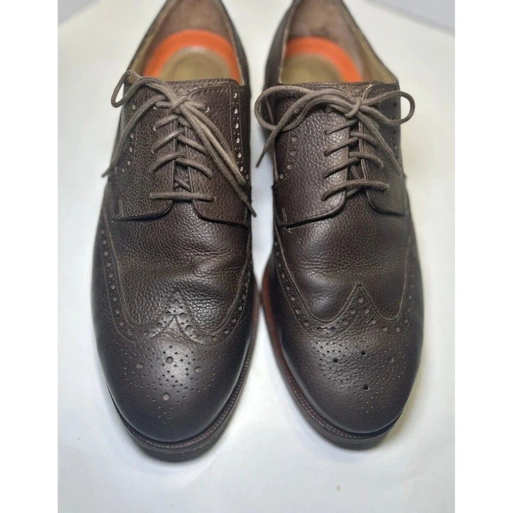 Cole Haan Men's Carter Grand Wing Oxford Chestnut Grain Size 10.5 Wide